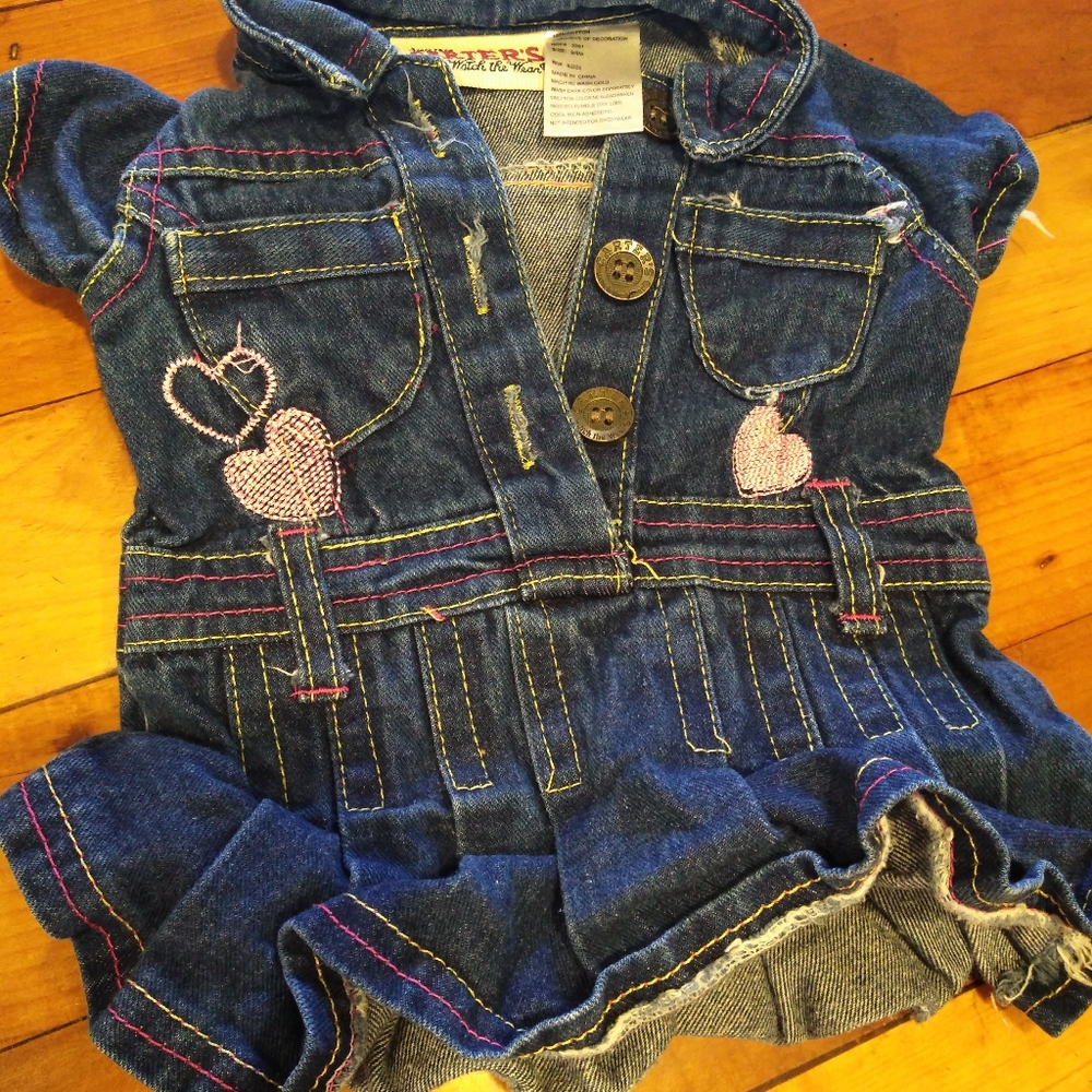 Vintage Carter's denim top 3-6 months